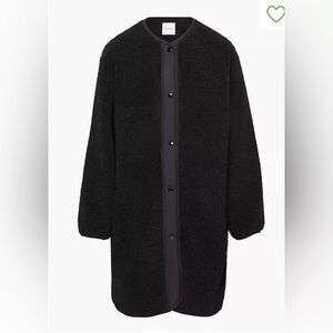 Aritzia Sherpa long liner jacket EUC